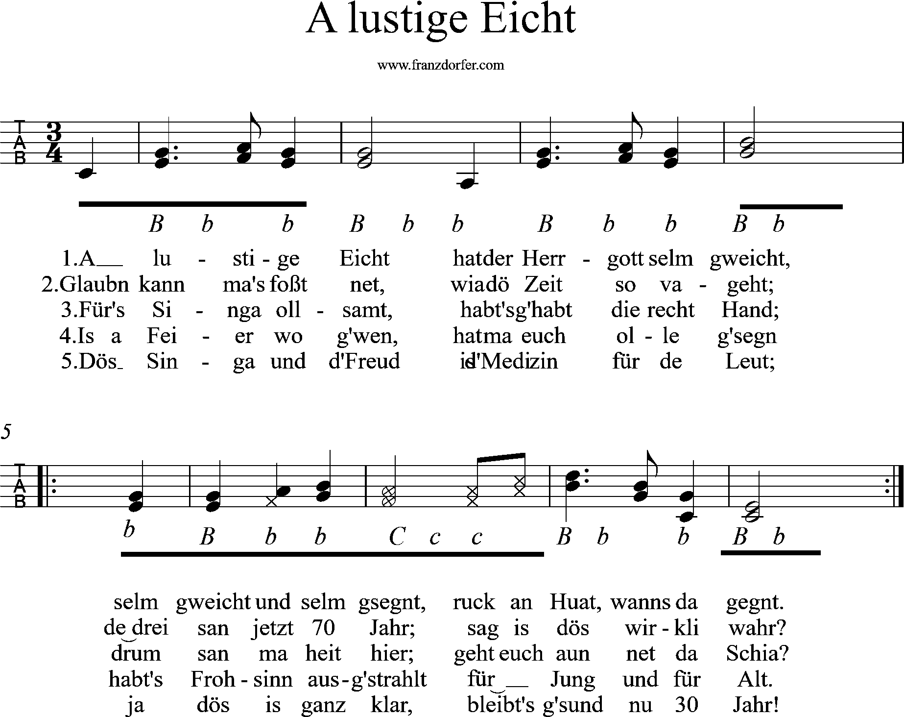 Steirische Harmonika- lernen- A lustige Eicht